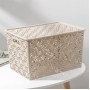 Корзинка Ромашки VIOLET 14 л с крышкой, цвет латте