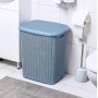 Корзина для белья 60 л Вязь VIOLET, цвет голубая норка