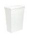 Корзина для белья 50 л Лофт VIOLET узкая с крышкой, белая