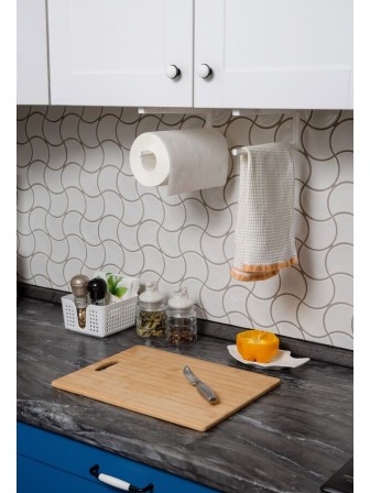 Держатель для полотенец VIOLET 260х35х107 мм, белый