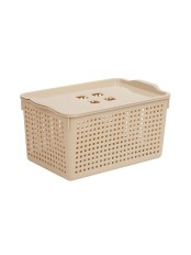 Корзинка Лофт VIOLET 5.3 л с крышкой, цвет латте