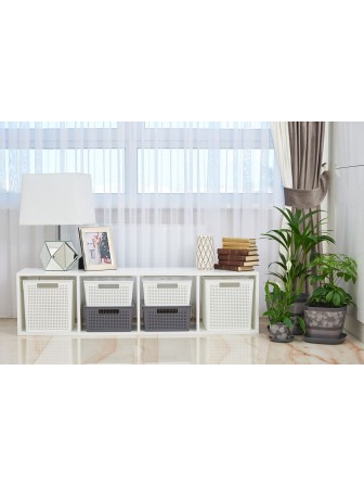 Коробка квадратная Лофт VIOLET 11 л без крышки, белая