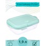 Контейнер для СВЧ 1.9 л Push VIOLET, цвет мятный