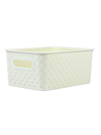 Корзинка 3 л "Береста" VIOLET, 235х173х105 мм, цвет слоновая кость