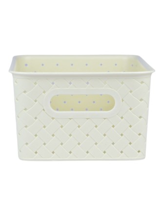 Корзинка 3 л "Береста" VIOLET, 235х173х105 мм, цвет слоновая кость