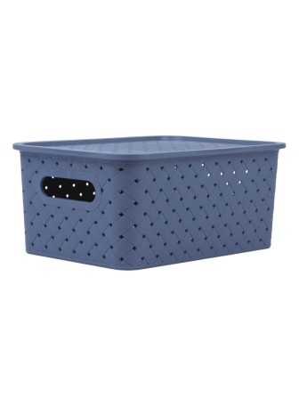 Корзинка 3 л Береста VIOLET с крышкой, цвет космик