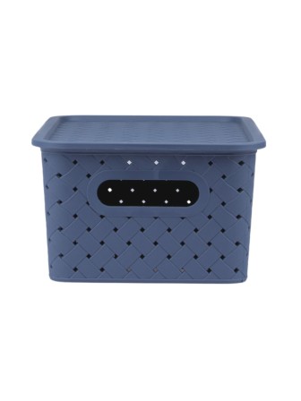 Корзинка 3 л Береста VIOLET с крышкой, цвет космик