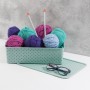 Корзинка 7.5 л Береста VIOLET с крышкой, цвет шалфей