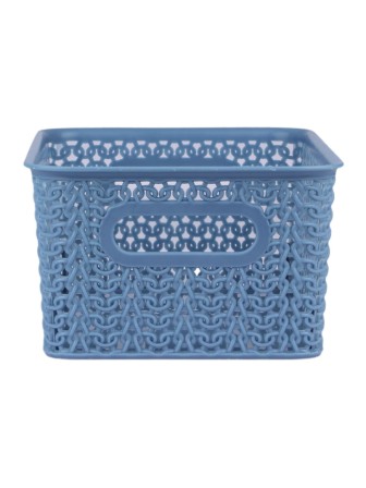 Корзинка 3 л Вязь VIOLET, 235х173х105 мм, голубая норка