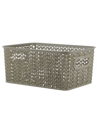 Корзинка 3 л Вязь VIOLET, 235х173х105 мм, цвет капучино