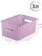 Корзинка 3 л Вязь VIOLET, 235х173х105 мм, пепел розы