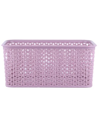 Корзинка 3 л Вязь VIOLET, 235х173х105 мм, пепел розы