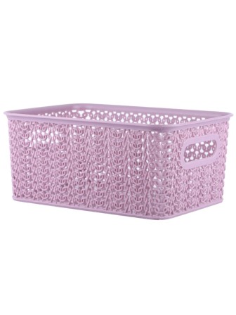 Корзинка 3 л Вязь VIOLET, 235х173х105 мм, пепел розы