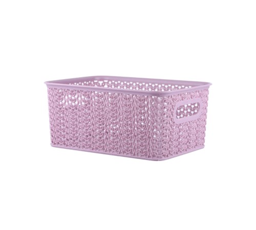 Корзинка 3 л Вязь VIOLET, 235х173х105 мм, пепел розы