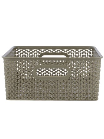 Корзинка 7.5 л Вязь VIOLET, 350х245х105 мм, цвет капучино