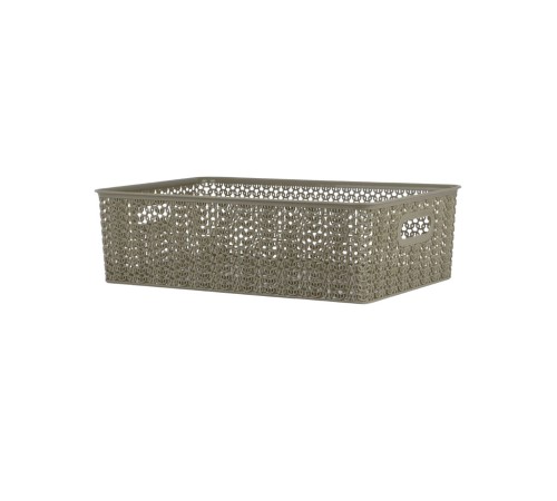 Корзинка 7.5 л Вязь VIOLET, 350х245х105 мм, цвет капучино