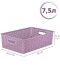 Корзинка 7.5 л Вязь VIOLET, 350х245х105 мм, цвет пепел розы