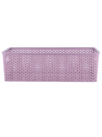 Корзинка 7.5 л Вязь VIOLET, 350х245х105 мм, цвет пепел розы