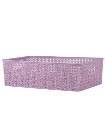 Корзинка 7.5 л Вязь VIOLET, 350х245х105 мм, цвет пепел розы
