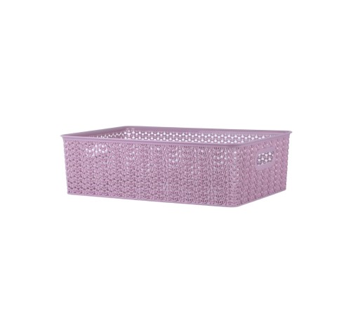 Корзинка 7.5 л Вязь VIOLET, 350х245х105 мм, цвет пепел розы