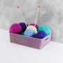Корзинка 7.5 л Вязь VIOLET, 350х245х105 мм, цвет пепел розы