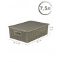 Корзинка 7.5 л Вязь VIOLET с крышкой, цвет капучино