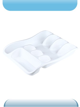 Лоток для столовых приборов VIOLET 33x26x5 см, белый