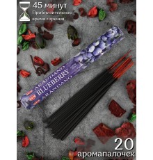 Благовония HEM Черника (Blueberry), 20 ароматических палочек
