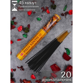 Благовония HEM Пало Санто Священное Дерево (Palo Santo), аромапалочки 20 шт.