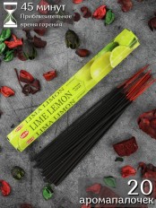 Благовония HEM Лайм Лимон (Lime Lemon), ароматические палочки 20 шт.