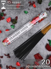 Благовония HEM Клубника Жасмин (Strawberry Jasmine), аромапалочки 20 шт.
