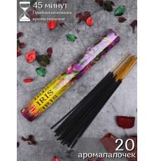 Благовония HEM Ирис (Iris), аромапалочки 20 шт.