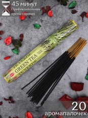 Благовония HEM Зеленый Чай (Green Tea), аромапалочки 20 шт.