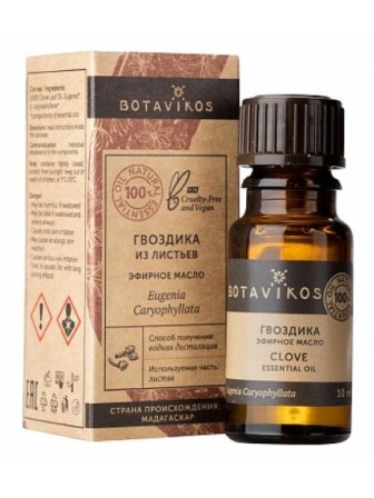 100% эфирное масло Botavikos "Гвоздика из листьев", 10 мл