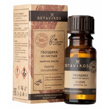 100% эфирное масло Botavikos "Гвоздика из листьев", 10 мл