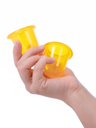 Массажер "Чудо Банка" антицеллюлитный 2 шт. (желтый) 