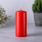 Свеча пеньковая Омский свечной 50x115 мм красная 