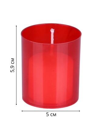 Свеча поминальная 50х59 мм в подсвечнике