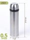 Термос 0,5 л с кнопкой АМЕТ KN из нержавеющей стали