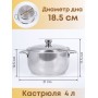 Набор посуды из нержавеющей стали Амет 6 предметов 1c1001