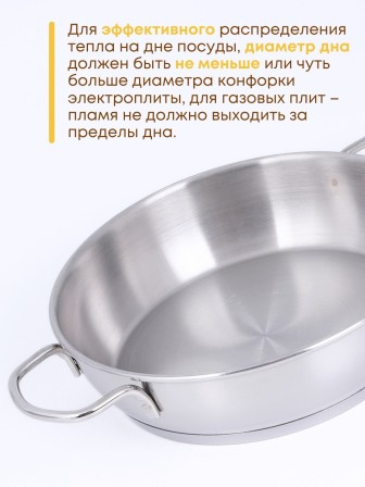 Набор посуды из нержавеющей стали Амет 6 предметов 1c1001