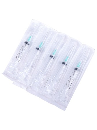 Шприц 10 мл 3-компонентный SF Medical, с надетой иглой 21G 0,8x40 мм, коробка 100 шт. 