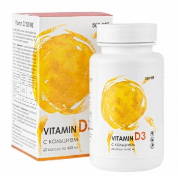 БАД Витамин D3 с кальцием 500 МЕ таблетки №60 Алфит Плюс