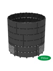 Компостер садовый Piteco 1200 л круглый, чёрный