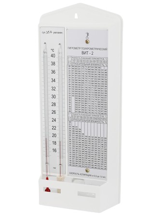 Гигрометр психрометрический Термоприбор ВИТ-2 с поверкой