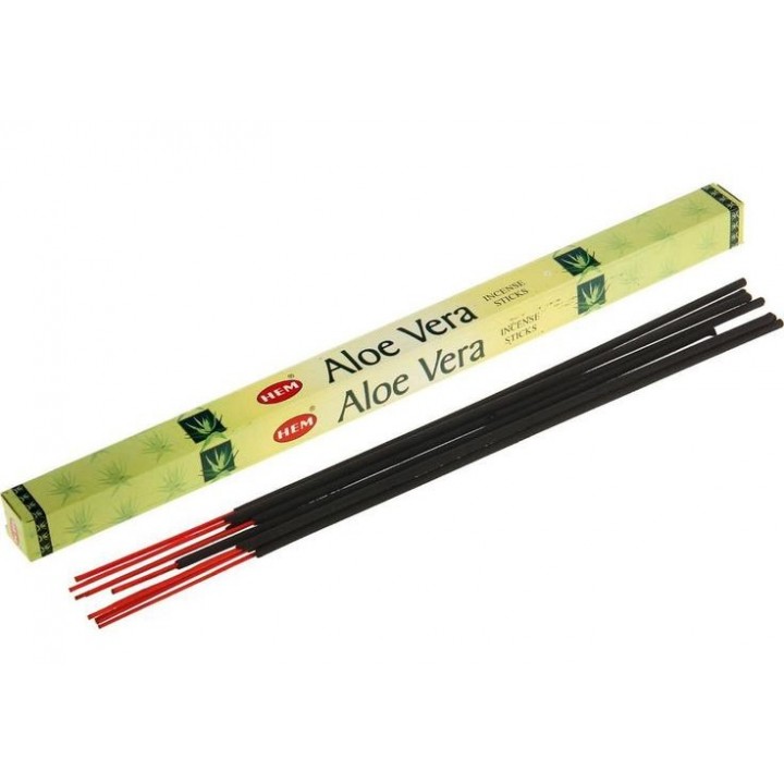 Благовония HEM Алоэ Вера (Aloe Vera) аромапалочки, упаковка четырехгранник