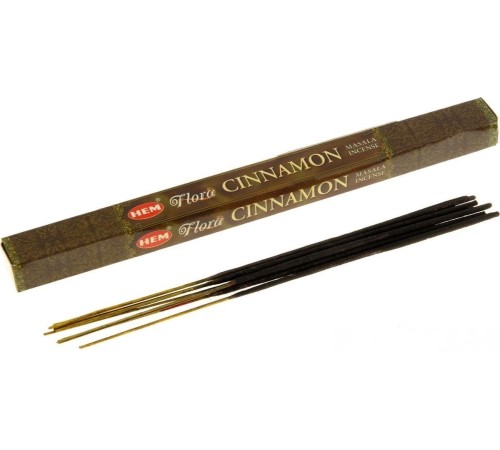 Благовония HEM Корица (Cinnamon) аромапалочки, упаковка четырехгранник