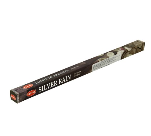 Благовония HEM Серебряный дождь (Silver rain) аромапалочки, упаковка четырехгранник