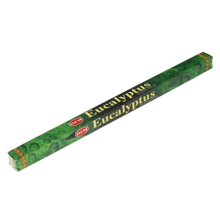 Благовония HEM Эвкалипт (Eucalyptus) аромапалочки, упаковка четырехгранник