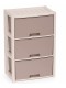 Комод Колорит, 3 секции, бежевый, М7833